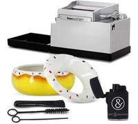 tubeuse électrique deluxe powermatic 2+ avec cendrier et briquet tempête G