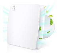 Tubiaz 100 mm Ventilateur,Extracteur d'Air avec Clapet Anti-Retour et minuterie, plafond et montage mural, pour cuisine, fenêtre loft et cave, silencieux, 95 m³/h, 2 pcs