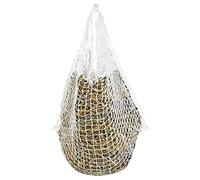 Tubiaz Filet à foin - 120 x 90 cm - Blanc - Maille : 3 x 3 cm - Pour chevaux, moutons, bœufs, sac à foin - Capacité : environ 9 kg