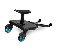 Tubiaz Planche de poussette avec siège pour enfant - Planche de marche universelle - Design à 360° - Avec siège de poussette - Convient pour toutes les poussettes - Bleu