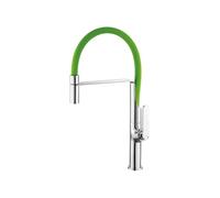 TUBIG Mitigeur évier chromé vert bec flexible déclipsable hauteur 468 mm - - TUB13A