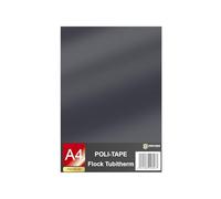 Tubitherm Film textile floqué format DIN A4 - 30 x 20 cm - Film pour traceur - Tissu - Vêtements - T-shirt - Film à repasser (01 anthracite, 1 feuille)