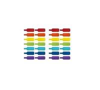 Tubo Di Marcatura Dei Cavi Attaches de câble colorées for le marquage, sangles inscriptibles et faciles à utiliser, identification l'organisation des câbles, marqueur(100pcs Mix color)