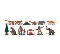 Figurines Préhistoriques - SAFARI - Lot de 12 - Jouet pour Enfant de 3 ans et plus