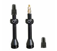 Tubolight Paire Valves Tubeless 50mm Ergal 7075-T6 anodisé Noir