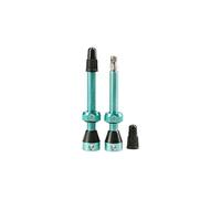 Tubolight TL-VVTRQ Paire Valves Tubeless Vélo Mixte, Turquoise, 50mm