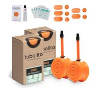 Tubolito Road 700C x 18-32 mm Tube | Léger, solide et compact | Compatibilité jante et frein à disque | 2 x protection anti-crevaison