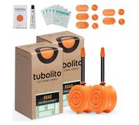 Tubolito Road Lot de 2 tubes 700C x 18-32 mm | Léger, solide et compact | Compatibilité jantes et freins à disque