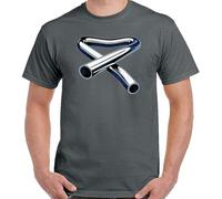 Tubular Bells T-Shirt Mike Oldfield Mens Album CD Cover Music Tee Top Dark Grey L Grey Grey XXL