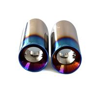 Tubulure D'échappement 2 Pièces Adaptées Aux Embouts D'échappement À Enfiler Pour BMW F-Chassis N55 Et B58 Pour M135I Pour M140I Pour M235I Pour M240I Echappement Voiture(Straight Blue)