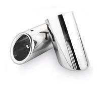 Tubulure D'échappement Embout De Silencieux D'échappement Chromé En Acier Inoxydable Pour Q7 Pour TDI Pour Quattro 2006 2007 2008 2009 2010-2013 Echappement Voiture(95mm Silver)