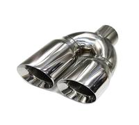 Tubulure D'échappement Embout D'échappement Double Forme Y Pour Voiture Silencieux Universel Buse Tuyau Acier Inoxydable Entrée 28 Pouces Sortie 46 Echappement Voiture(droite)