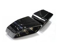 Tubulure D'échappement Pour BMW Pour X3 LCI G01 30i IX EX Pour X4 LCI G02 30iX Acier Inoxydable Garniture D'échappement Tuyau Carré Silencieux Buse Echappement Voiture(Noir)