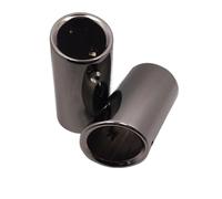 Tubulure D'échappement Silencieux D'échappement Avec Embout Acier Inoxydable Pour VW Pour Golf 6 7 MK6 Pour MK7 Pour Lavida Pour Bora Pour Sagitar 1.4T Echappement Voiture(Titanium Black)