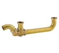 Tubulure pour évier 2 cuves en laiton entraxe réglable VALENTIN 00 385200 009 00