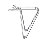 Tubus Airy 26/28 Porte-Bagages Mixte, Titane, 26W x 28L