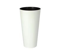TUBUS SLIM 64L. pot brillant, dimensions (mm) 400x400x762, couleur Blanc