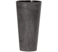 Tubus Slim Effect Pot de fleurs avec insert de 15L béton design anthraicte