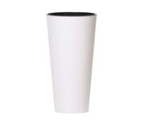Prosperplast Pot TUBUS SLIM 8L brillant 200x200x381 mm Blanc