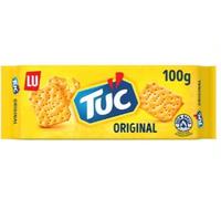 TUC Crackers Salés Original, Biscuits Apéritif Croustillants et Dorés, Pack de 3 Paquets de 100g
