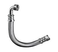 Tucai - Flexible sanitaire Ø intérieur 25 mm - Flexible sanitaire coudé Inox Øintér.25mm - Femelle 1" / Femelle 1" - 500mm - TAQ EXTRA