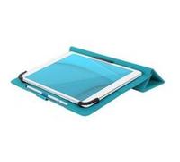 Tucano Facile Plus - Étui à rabat pour tablette - caoutchouc silicone, cuir écologique - bleu clair - 8" Bleu Clair G
