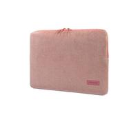 Tucano Second Skin Velluto Housse de Protection en Velours côtelé et néoprène pour Ordinateur Portable MacBook Pro 14" Rose Vieilli