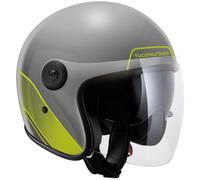 TUCANO URBANO Casque moto El’Jet Grey / Yellow Fluo XXL