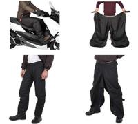 Tucano Urbano - Chancelière pour passager taille S TAKEAWAY R093 - Universelle pour moto/scooter - Hiver - Extérieur 100% polyester sans points de fixation