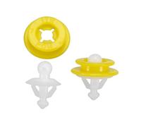 TUCANSBP 10 Clips de retenue, numéro de pièce 30698669, compatibles for Volvo V60 Xc60 Sc90 V40 C30, Deux Couleurs Blanc Jaune