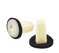 TUCANSBP 10 pièces en Plastique Blanc 2 pièces 15 * 25 * 9mm Clips de retenue de feu arrière de Lampe arrière compatibles for Ford Focus MK2 04-11 Queue de Remplacement de Lampe arrière