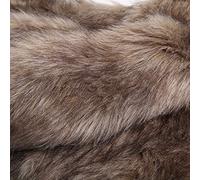 Tuccbay Tissu De Fausse Fourrure Duveteuse Gris Teinté Bout Brun Peluche Touffu Shaggy 160x50cm pour Couture Accessoires Costume Décoration Tapis Accessoires Cosplay(Color:3 Brown)