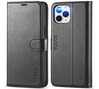 TUCCH Coque pour iPhone 12 Pro Max, Etui Cuir Synthétique iPhone 12 Pro Max, Antichoc TPU [RFID Blocage] Portefeuille, Fonction Stand Fermoir Aimanté pour iPhone 12 Pro Max (6,7 Pouces, 2020) - Noir