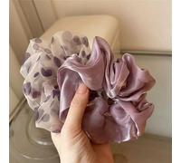 TUCEWP Lot de 2 chouchous violets pour femmes et filles - Élastiques pour cheveux longs, épais et bouclés - Élastiques pour cheveux longs, épais et bouclés - Accessoires pour cheveux lavande en vrac -