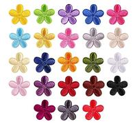 Tucireat 23 Pièces Thermocollant Fleur Patch Thermocollant Fleur Motif Thermocollant Tissu Thermocollant Ecusson Thermocollants Mini Ecusson Brodé Thermocollants Patchs De Broderie