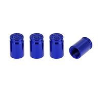 TUCKBOLD 4 Bouchons De Valve De Pneu en Aluminium en Forme De Balle Bleue Élégants 7X16.5Mm Cache-Poussière De Valve De Pneu