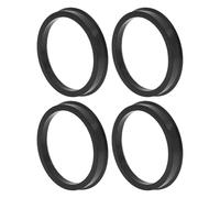 TUCKBOLD Bagues De Centrage De Roue De Voiture Durables Centrage De l'arbre Central des Roues Anneaux D'Amortissement Noir 4 Pièces Od 68,1 Mm À Id 58,1 Mm Polycarbonate