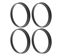 TUCKBOLD Bagues De Centrage De Roue Noir 4Pcs pour Voiture Polycarbonate