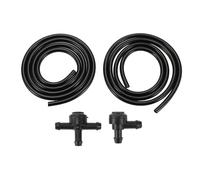 TUCKBOLD Buse de lave-glace pour Volvo C30 2008-2013 No.31391513/9178897 Avant Noir avec 2 Pcs 1 Mètre Tuyau de Liquide 1 Ensemble