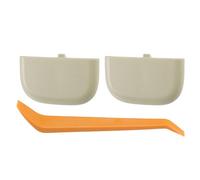 TUCKBOLD Cache De Miroir De Maquillage Clip De Casquette De Pare-Soleil Pour Ford Edge Robuste No.Ds7Z54672A40Af | Beige Avec Barre De Levier Plate 1 Ensemble