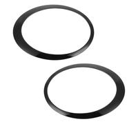 TUCKBOLD Enjoliveur De Phare pour Mini Cooper 2002-2008 No.63126917835/63126917836 Avant Gauche Droit Enjoliveur De Phare Couverture décorer Noir 1 Paire