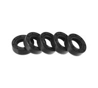 TUCKBOLD Joint D'Huile Universel Tc À Double Lèvre Avec Bague D'Étanchéité En Acier À Ressort Rotatif 15X25X8Mm Caoutchouc Nbr Haute Pression Noir 5 Pièces