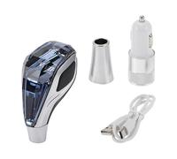 TUCKBOLD Pommeau De Levier De Vitesse Automatique Manuel Pour Toyota 4Runner | Pommeau De Levier De Vitesse De Boîte De Vitesses Noir Argenté Avec Lumière Led Faux Cristal 1 Set