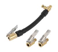 TUCKBOLD Prolongateur De Tube pour Gonfleur De Pneus De Voiture 0,305 Pouce X 32 Tpi Adaptateur De Valve De Pneu De Pompe À Air Durable Noir 1 Ensemble 5,51 Pouces 12,6 Mm Od Dégonflable