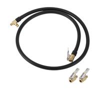 TUCKBOLD Prolongateur De Tube Pour Gonfleur De Pneus De Voiture 0,305 Pouce X 32 Tpi Adaptateur De Valve De Pneu De Pompe À Air Durable Noir 1 Ensemble 39,37 Pouces 12,6 Mm Od Dégonflable