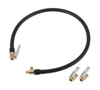 TUCKBOLD Prolongateur De Tube Pour Gonfleur De Pneus De Voiture 0,305 Pouce X 32 Tpi Adaptateur De Valve De Pneu De Pompe À Air Durable Noir 1 Ensemble 23,62 Pouces 12,6 Mm Od Dégonflable