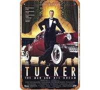 Tucker Affiche murale rétro en métal avec inscription « The Man and His Dream » (1988) 20,3 x 30,5 cm