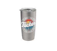 Tucker The Man The Myth The Legend Design vintage Gobelet isotherme en acier inoxydable double paroi