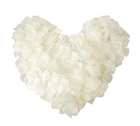 Tucnoeu Lot de 1200 pétales de rose artificiels blancs pour mariage, fête de Saint-Valentin, fête