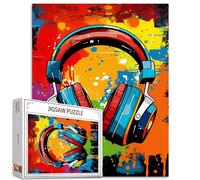 Tucocoo Casse-tête de 1000 pièces pour adultes - Graffiti - Peinture - Puzzle musical Banksy Art de 1000 pièces pour jeux d'activités familiales - Puzzle coloré à faire soi-même - Décoration murale -